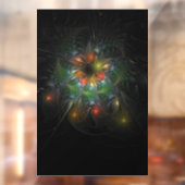 Soft and tenderness fractal fantasy flowers raamsticker (Vel 2)