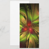 Soft and tenderness fractal fantasy flowers save the date (Voorkant / Achterkant)