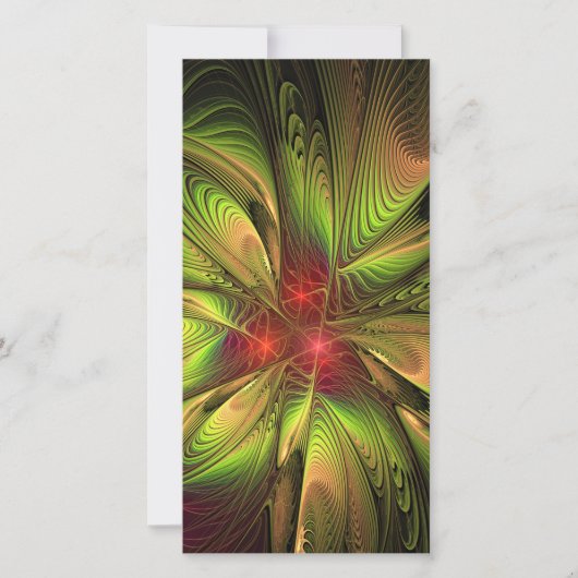 Soft and tenderness fractal fantasy flowers save the date (Voorkant)