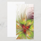 Soft and tenderness fractal fantasy flowers save the date (Voorkant / Achterkant)