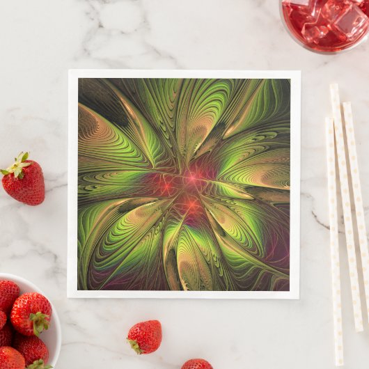 Soft and tenderness fractal fantasy flowers servet (Insitu)