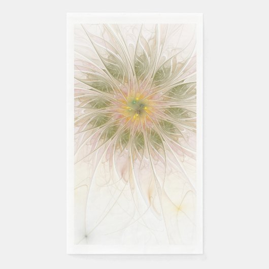 Soft and tenderness fractal fantasy flowers servet (Voorkant)