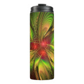 Soft and tenderness fractal fantasy flowers thermosbeker (Voorkant)
