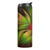 Soft and tenderness fractal fantasy flowers thermosbeker (Gedraaid links)