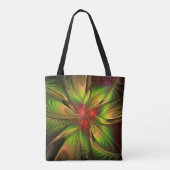 Soft and tenderness fractal fantasy flowers tote bag (Achterkant)
