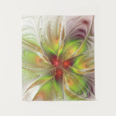 Soft and tenderness fractal fantasy flowers wandkleed (Voorkant)