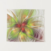 Soft and tenderness fractal fantasy flowers wandkleed (Voorkant (horizontaal))