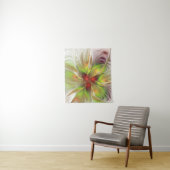 Soft and tenderness fractal fantasy flowers wandkleed (In situ)