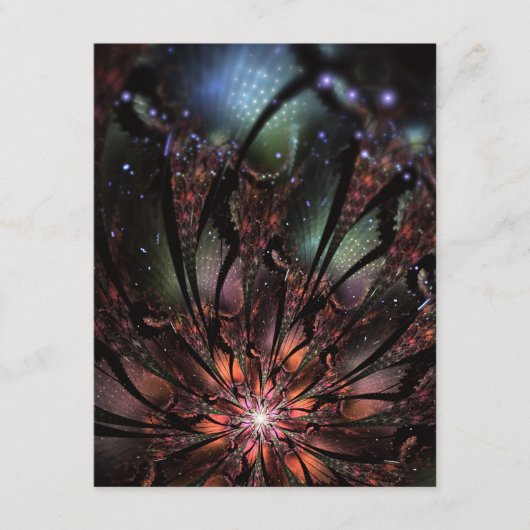 Soft and tenderness fractal flower advieskaart (Voorkant)