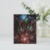 Soft and tenderness fractal flower advieskaart (Staand voorkant)