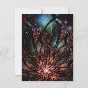 Soft and tenderness fractal flower advieskaart