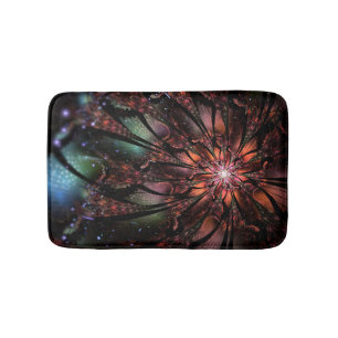 Soft and tenderness fractal flower badmat