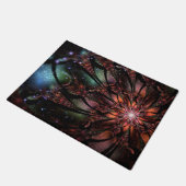 Soft and tenderness fractal flower deurmat (Schuin)
