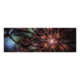 Soft and tenderness fractal flower foto afdruk