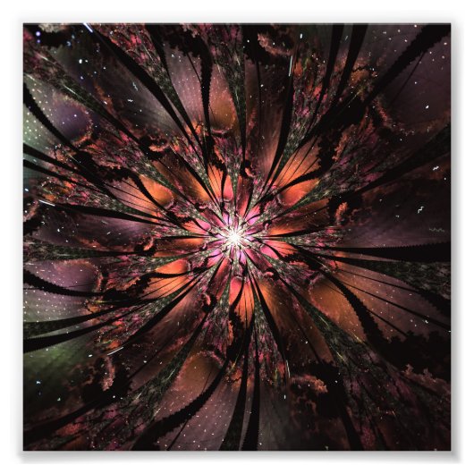 Soft and tenderness fractal flower foto afdruk (Voorkant)