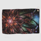 Soft and tenderness fractal flower golfhanddoek (Horizontaal)