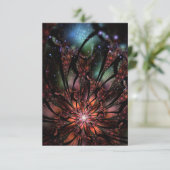 Soft and tenderness fractal flower informatiekaartje (Staand voorkant)