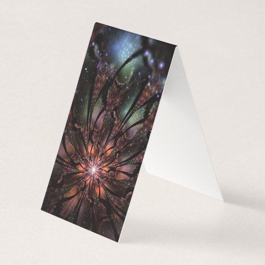 Soft and tenderness fractal flower kaart (Voorkant)