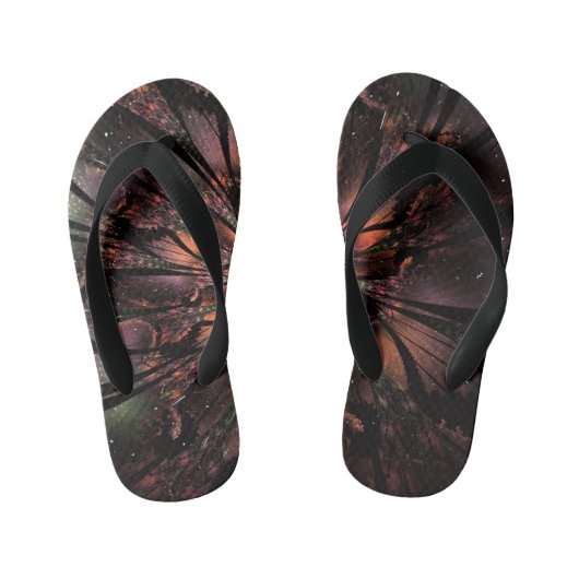 Soft and tenderness fractal flower kinder teenslippers (Voetbed)