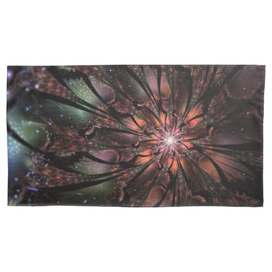 Soft and tenderness fractal flower kussensloop (Voorkant-Links)