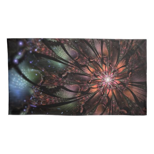 Soft and tenderness fractal flower kussensloop (Achterkant-Rechts)