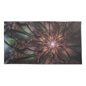 Soft and tenderness fractal flower kussensloop (Achterkant-Links)