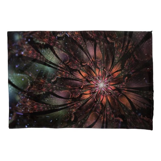 Soft and tenderness fractal flower kussensloop (Voorkant-Links)