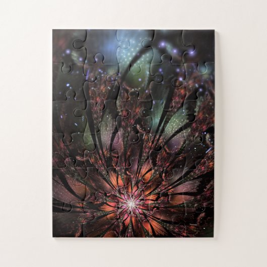 Soft and tenderness fractal flower legpuzzel (Verticaal)