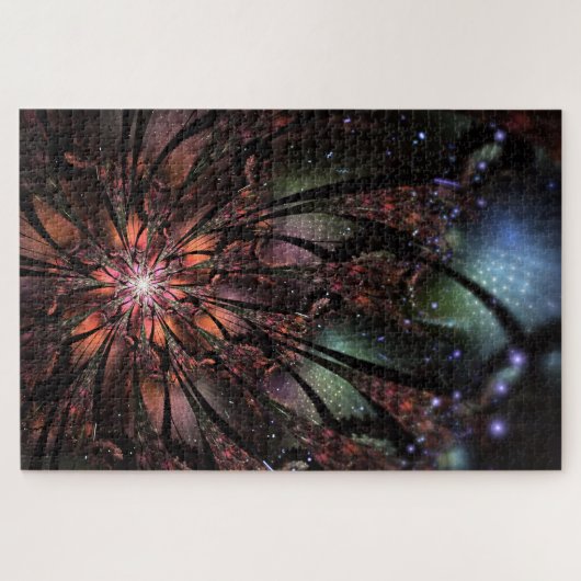 Soft and tenderness fractal flower legpuzzel (Horizontaal)