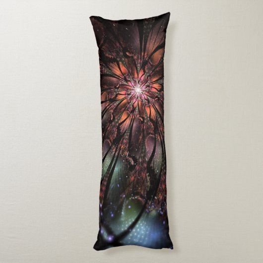 Soft and tenderness fractal flower lichaamskussen (Achterkant (Verticaal))