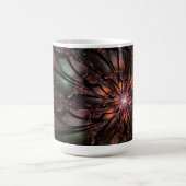 Soft and tenderness fractal flower magische mok (Midden)