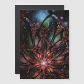 Soft and tenderness fractal flower magnetische uitnodiging (Voorkant / Achterkant)