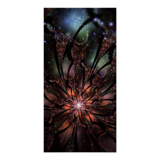 Soft and tenderness fractal flower perfect poster (Voorkant)
