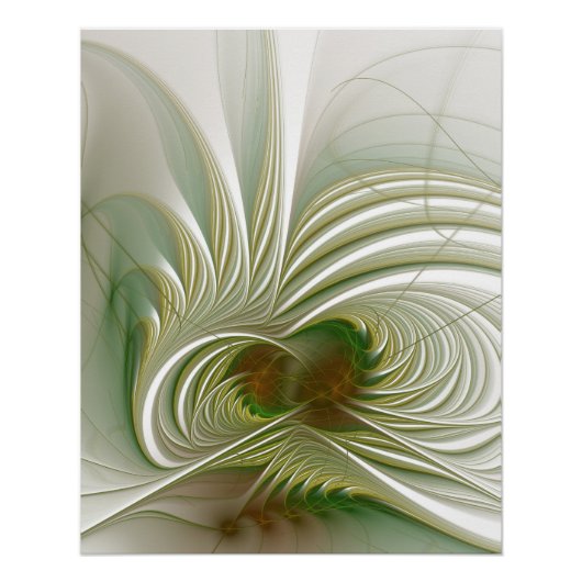 Soft and tenderness fractal flower perfect poster (Voorkant)