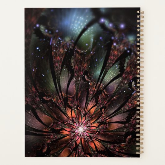 Soft and tenderness fractal flower planner (Achterkant)