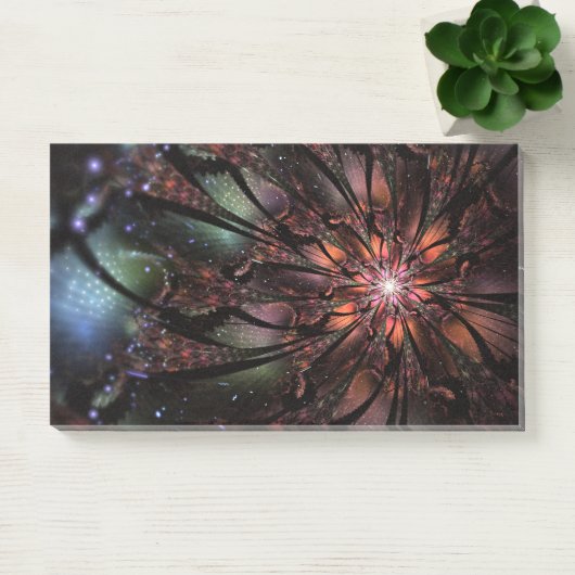 Soft and tenderness fractal flower post-it® notes (Kantoor)