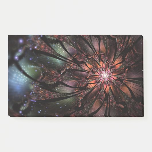 Soft and tenderness fractal flower post-it® notes (Voorkant)