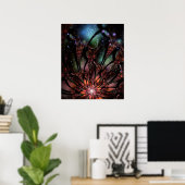 Soft and tenderness fractal flower poster (Thuiskantoor)
