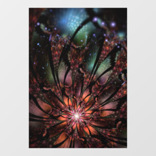 Soft and tenderness fractal flower raamsticker