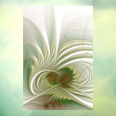 Soft and tenderness fractal flower raamsticker (Vel 3)