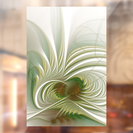 Soft and tenderness fractal flower raamsticker (Vel 2)