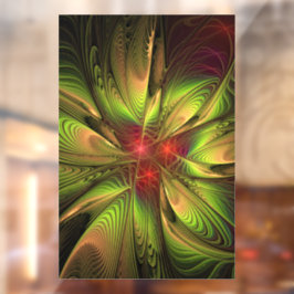 Soft and tenderness fractal flower raamsticker