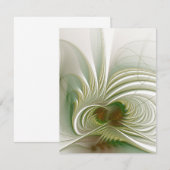 Soft and tenderness fractal flower save the date (Voorkant / Achterkant)