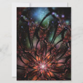 Soft and tenderness fractal flower save the date (Voorkant)