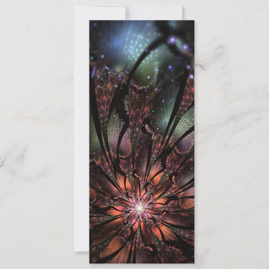 Soft and tenderness fractal flower save the date (Voorkant)
