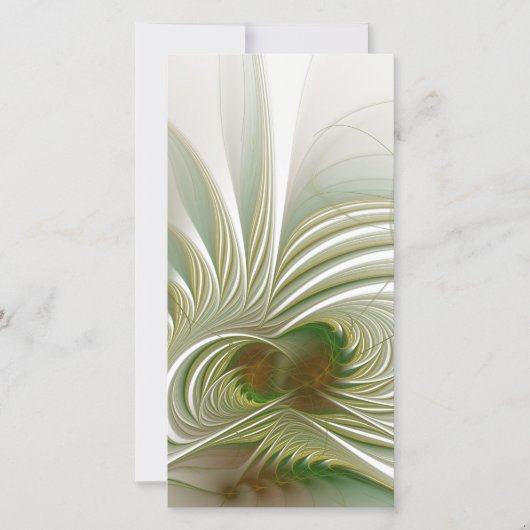 Soft and tenderness fractal flower save the date (Voorkant)