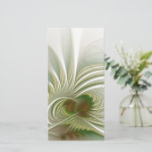 Soft and tenderness fractal flower save the date (Staand voorkant)