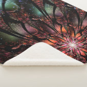 Soft and tenderness fractal flower sherpa deken (3/4)