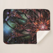 Soft and tenderness fractal flower sherpa deken (Voorkant (horizontaal))