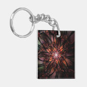 Soft and tenderness fractal flower sleutelhanger (Voorkant Links)
